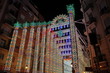 Calle iluminada, fallas 20011, Valencia, España