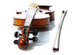 Violin isolated on white