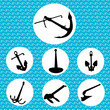water anchor vector