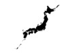日本地図(モノクロ)