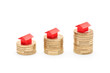 House prices going up concept House prices going up concept