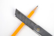 Paper knife and pencil Paper knife and pencil