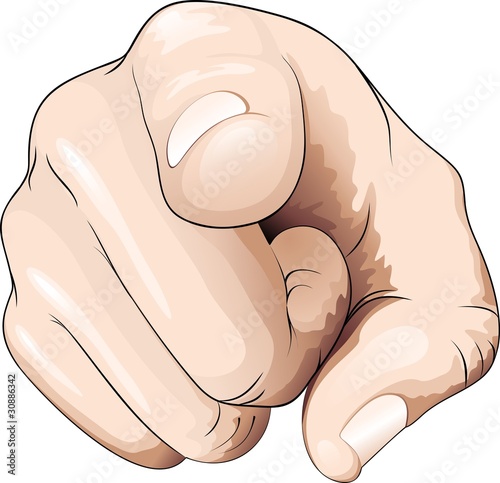Vector: Mano e dito indica direzione-Hand and Finger Pointing Direction Mano e dito indica direzione-Hand and Finger Pointing Direction