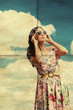 beauty young woman in sunglasses