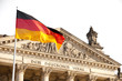 Reichstag - Bundestag -Fahne - Berlin Reichstag - Bundestag -Fahne - Berlin