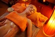 Beautiful woman having a massage Beautiful woman having a massage