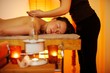 Beautiful woman having a massage Beautiful woman having a massage