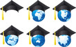 Mortar Board and globe