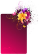 Grunge frame with flowers Grunge frame with flowers