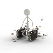 Stickman Geldkoffer