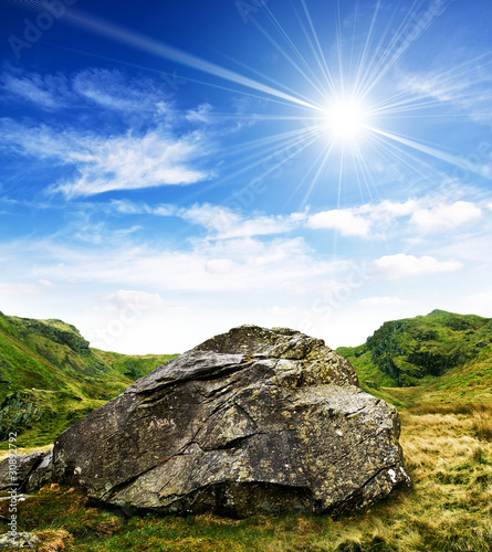 Photo: Rock and sunshine Rock and sunshine