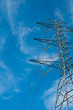 Foto: high voltage electric pillar and sky high voltage electric pillar and sky