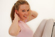 Foto: Junge Frau treibt Sport - Portrait Junge Frau treibt Sport - Portrait