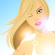 Summer Beach Girl