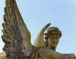 Monument to an angel on a cemetery Monument to an angel on a cemetery