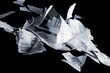 Torn financial charts