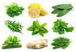 Collage of juice spice