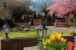 Bright and Pretty Colours of an English Country Garden in Spring