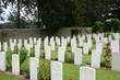 Military cemetery in Warlincourt, France