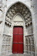 Auxerre cathedral door, France