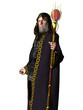 Wizard in robes with staff