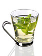 Herbal mint tea (clipping path)