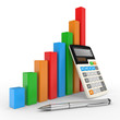 business chart showing financial success at the stock market business chart showing financial success at the stock market