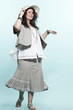 large build caucasian woman spring summer fashion