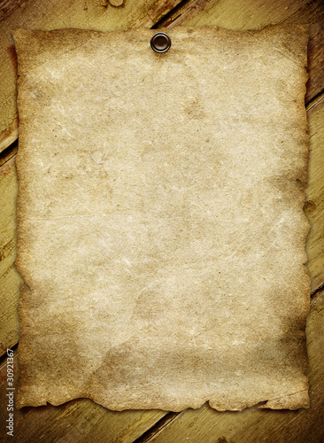 Illustration: old paper on wood background old paper on wood background