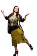 large build caucasian woman spring summer fashion