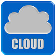 Button blau Ecken rund CLOUD Button blau Ecken rund CLOUD