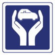 car insurance sign vector