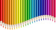 Colored Pencils on White