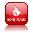 Bouton Web BONS PLANS (bonnes affaires conseils offres soldes)