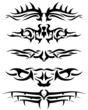 tribal tattoo set