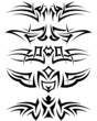 tribal tattoo set
