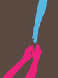 human hands silhouettes