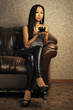 Woman with cup of tea