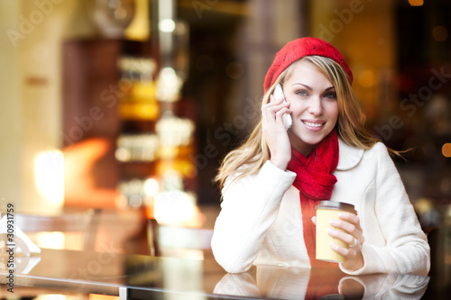 Photo: Woman talking on the phone Woman talking on the phone