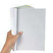 hand holding magazine