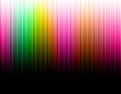 rideau de bandes colorées