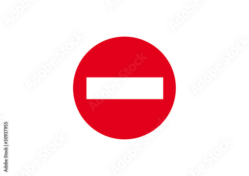 Vector: japan flag forbidden japan flag forbidden