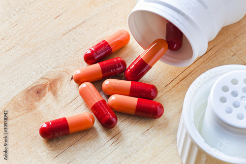 Photo: Medication - Bottle with capsules Medication - Bottle with capsules