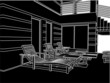 Sunbeds On The Teracce Relax Zone Of House Vector 01