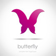 Logo butterfly with faces # Vector