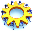 Illustration: Business teamwork process. Community efficiency cooperation Business teamwork process. Community efficiency cooperation