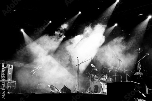 Photo: Stage In Lights - Black and White Stage In Lights - Black and White
