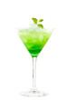 Green cocktail chilled
