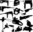 Vektor: electric tools set - vector electric tools set - vector