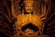 Kuan Yin image of buddha chinese wood art